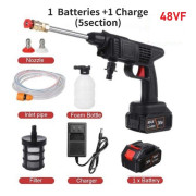 Portable Car Wash Washer Gun Cordless High Pressure Car Washer Spray Rechargeable 2 Type Wash Gun Electric Water Gun Machine